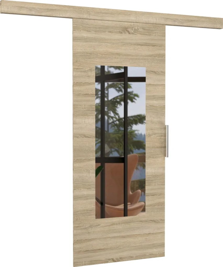 Συρόμενη πόρτα Lad-Leuko-86 x 205 εκ.