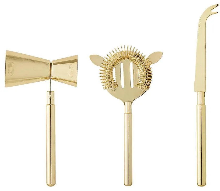Αξεσουάρ Για Cocktail (Σετ 3Τμχ) 97305186 22x10cm Gold Bloomingville Ανοξείδωτο Ατσάλι