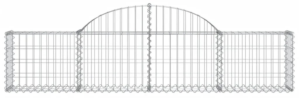 vidaXL Συρματοκιβώτια Τοξωτά 11 τεμ. 200x30x40/60 εκ. Γαλβαν. Ατσάλι