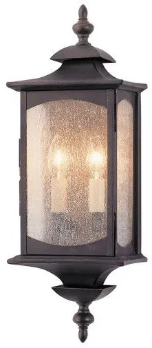 Απλίκα Φωτιστικό Τοίχου 2xE14 60W IP44 Μπρονζέ Market Square QN-MARKET-SQUARE-M Elstead QN-MARKET-SQUARE-M Μπρονζέ