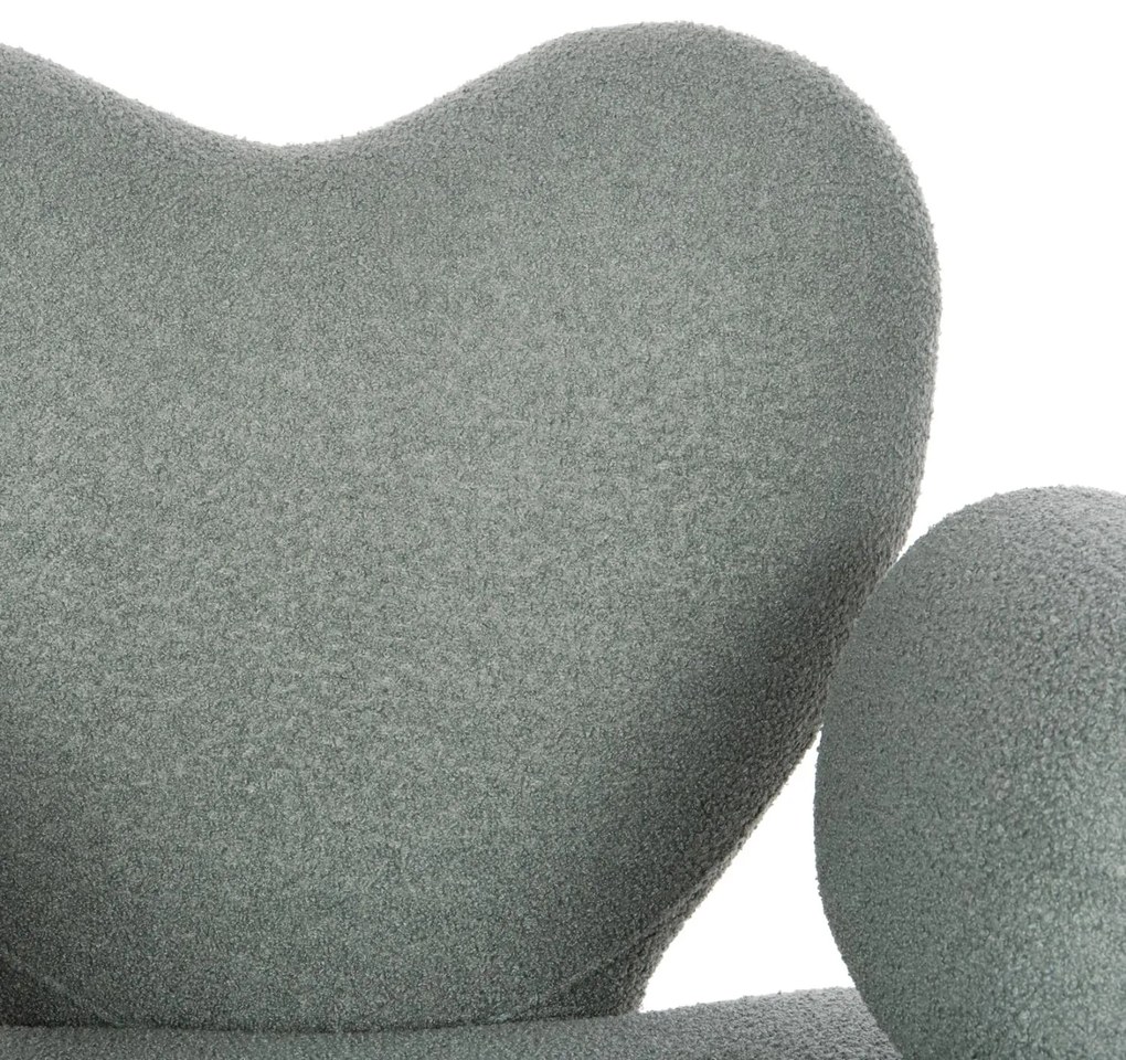 Πολυθρόνα HARTT C9777.07 Φυστικί Teddy Ύφασμα 84x74x87Yεκ. 84x74x87 εκ.