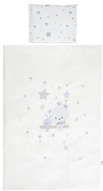 Σετ Σεντόνια Κούνιας 3τεμ. 70x140cm  Bear Blue Stars 10420016901  Lorelli