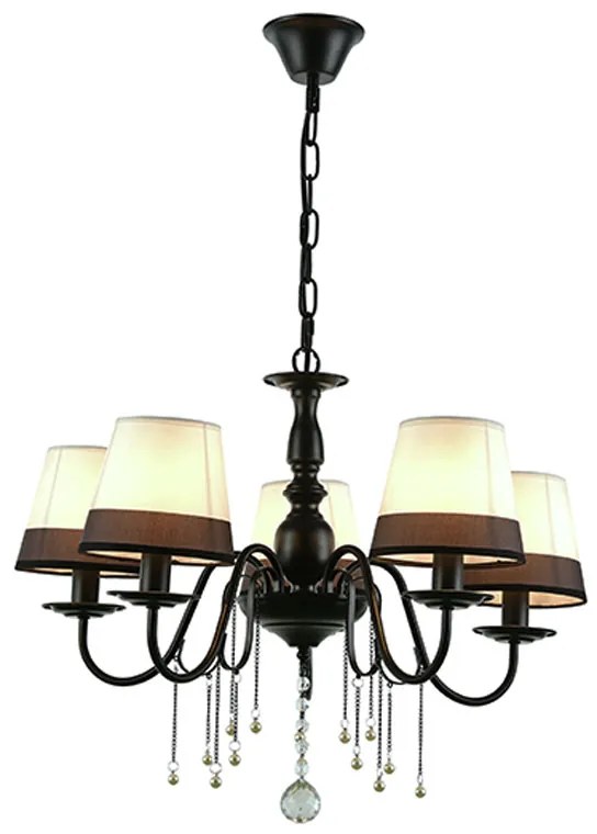 Πολυέλαιος Οροφής Aca Mulan EG167285PBW Black Matt