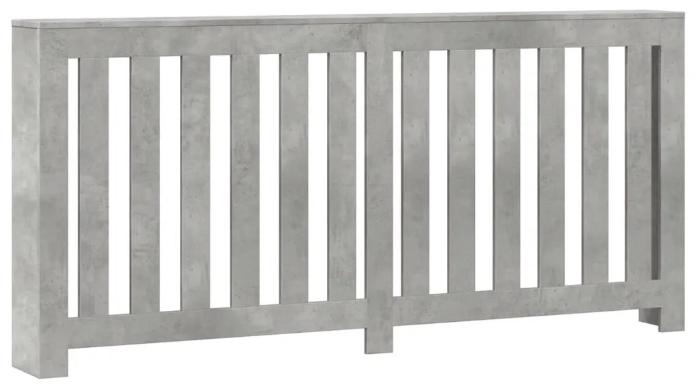 vidaXL Κάλυμμα Καλοριφέρ Γκρι Σκυροδέματος 175x20x82 εκ. Επεξ. Ξύλο