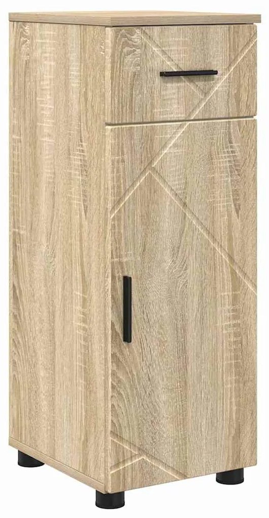 vidaXL Σετ Επίπλων Μπάνιου με ράφι 4 pcs Sonoma Δρυς 30 x 35 x 192 εκ.