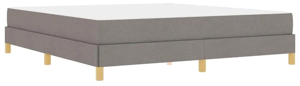 vidaXL Κρεβάτι με ελατήρια με στρώμα Taupe 180 x 200 cm ύφασμα