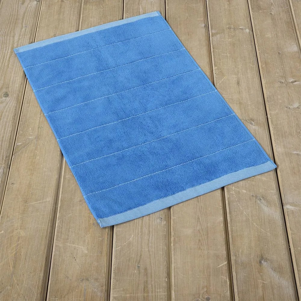 Πατάκι Μπάνιου Agua Blue Nima 50 X 80 100% Cotton