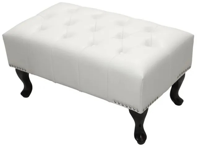 ΤΑΜΠΟΥΡΕ ΥΠΟΠΟΔΙΟ T.CHESTERFIELD EMMA HM226.02 PU ΛΕΥΚΟ-ΜΑΥΡΑ ΠΟΔΙΑ 80x44x39Yεκ.