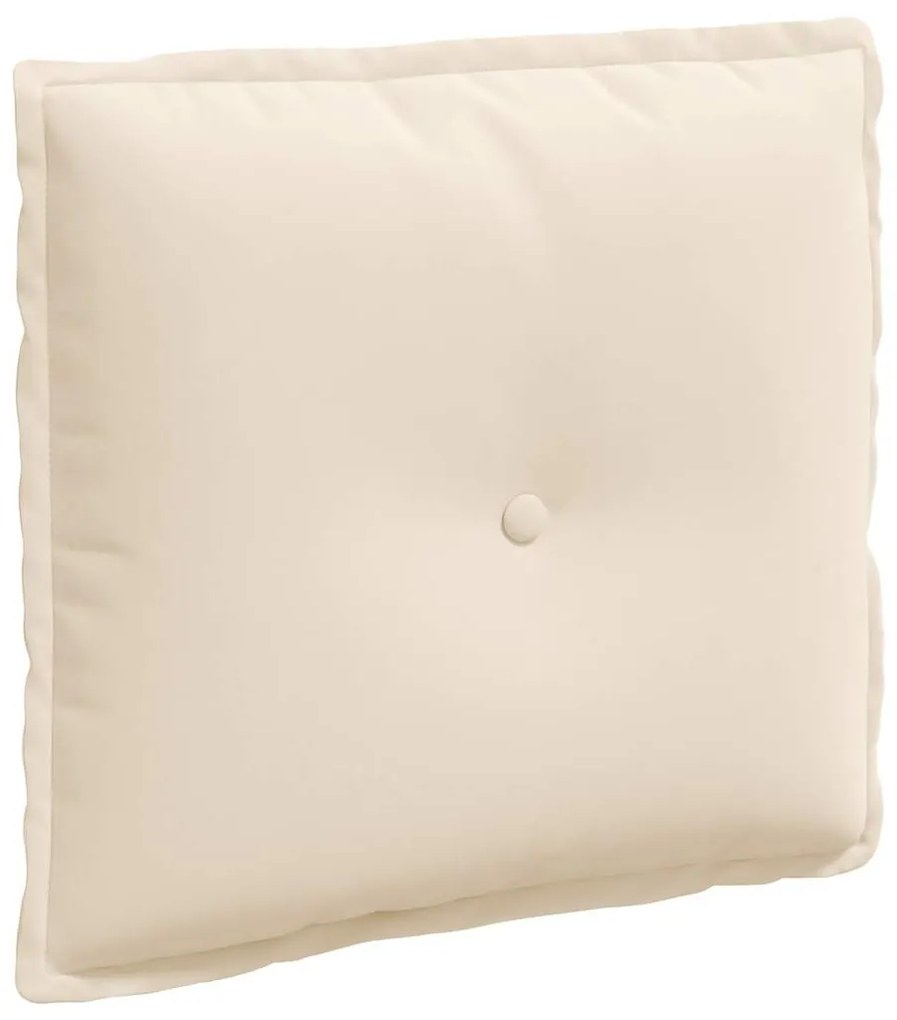 vidaXL Μαξιλάρι Πλάτης Μπεζ 50 x 45 εκ. Ύφασμα Μικροΐνας