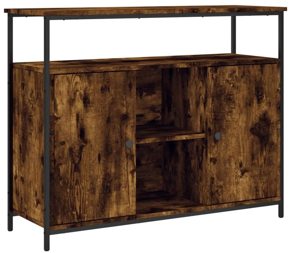 vidaXL Ντουλάπι Καπνιστή Δρυς 100x35x80 εκ. από Επεξεργασμένο Ξύλο