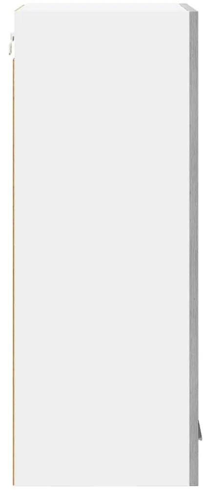 vidaXL Κρεμαστό ντουλάπι Γκρι Σομόνα και Λευκό 40 x 31 x 80 εκ.