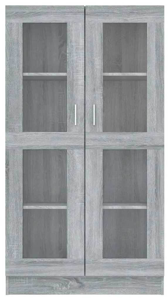 vidaXL Βιτρίνα Γκρι Sonoma 82,5 x 30,5 x 150 εκ. Επεξεργασμένο Ξύλο
