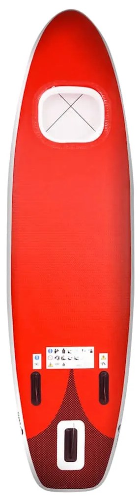 vidaXL Σανίδα SUP Φουσκωτή Σετ Κόκκινη 300 x 76 x 10 εκ.