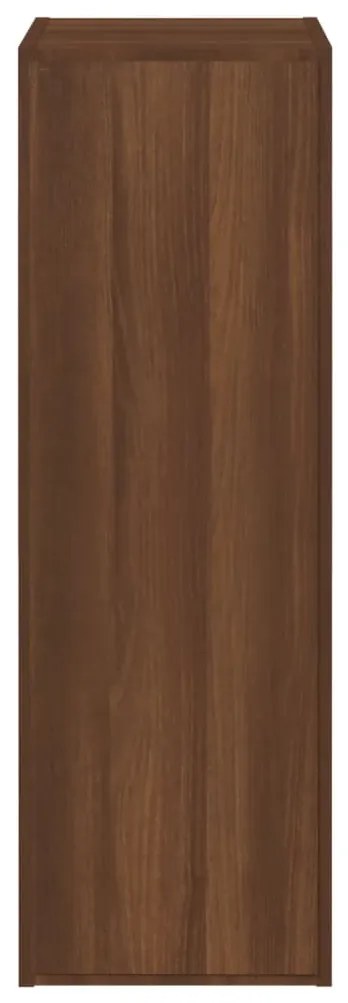vidaXL Έπιπλα Τηλεόρασης 2 τεμ. Καφέ Δρυς 30,5x30x90 εκ. Επεξ. Ξύλο