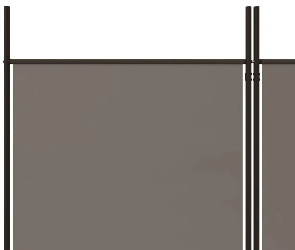 vidaXL Διαχωριστικό Δωματίου με 6 Πάνελ Ανθρακί 300x180 εκ. από Ύφασμα