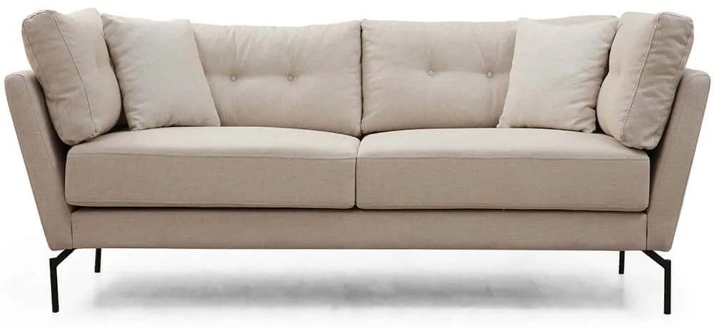Καναπές Τριθέσιος Mapa 560ARE1353 214x90x84cm Cream