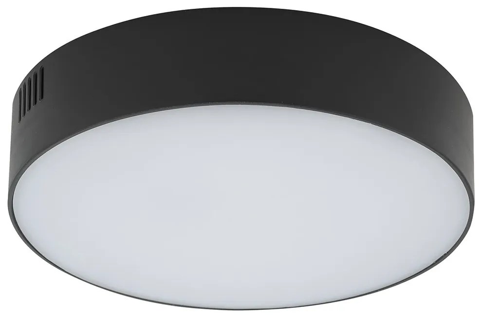 Φωτιστικό Οροφής - Πλαφονιέρα Lid Round 10407 16x4cm 25W 3000K 1600lm Led Black-White Nowodvorski