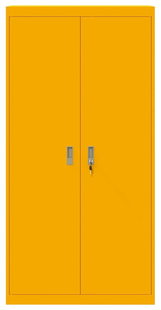 vidaXL Ντουλάπι αποθήκευσης 2 pcs Χαμομηλί κίτρινο 90 x 40 x 180 cm