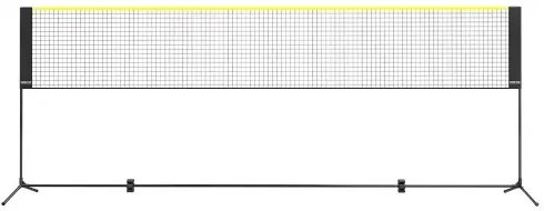 VEVOR Badminton Net, Height Adjustable Volleyball Net, 14ft Wide Foldable Pickleball Net, Portable Easy Setup Tennis Net Set with Poles, Stand and Carry Bag, for Kids Backyard Game Indoor Outdoor Use