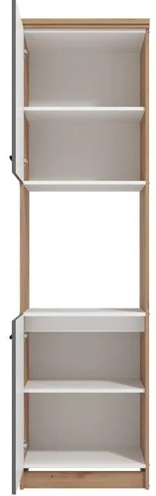 Στήλη Κουζίνας Valencia BD60 Artisan - Γκρί Ματ 60x59,5x218,5 εκ. 60x59.5x218.5 εκ.