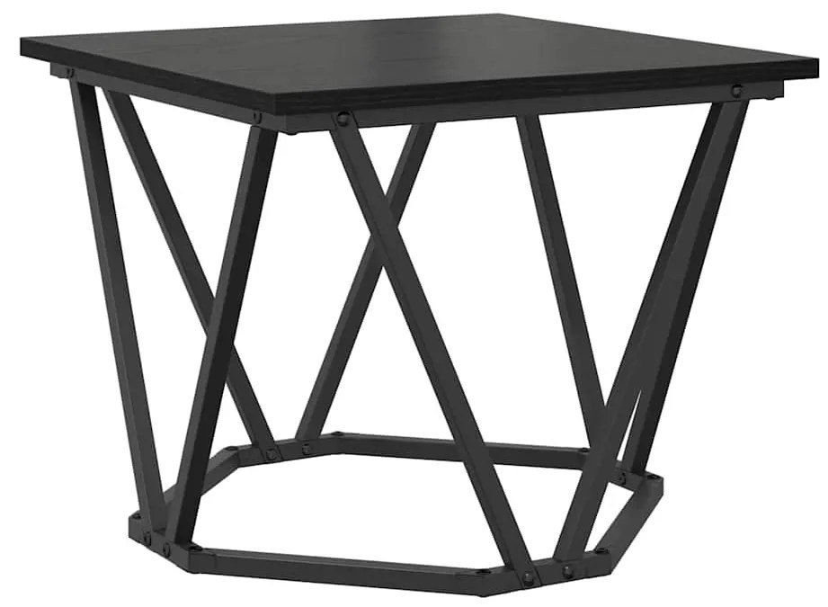 vidaXL Τραπεζάκι σαλονιού 3 pcs Μαύρη δρυς 50 x 50 x 40 cm