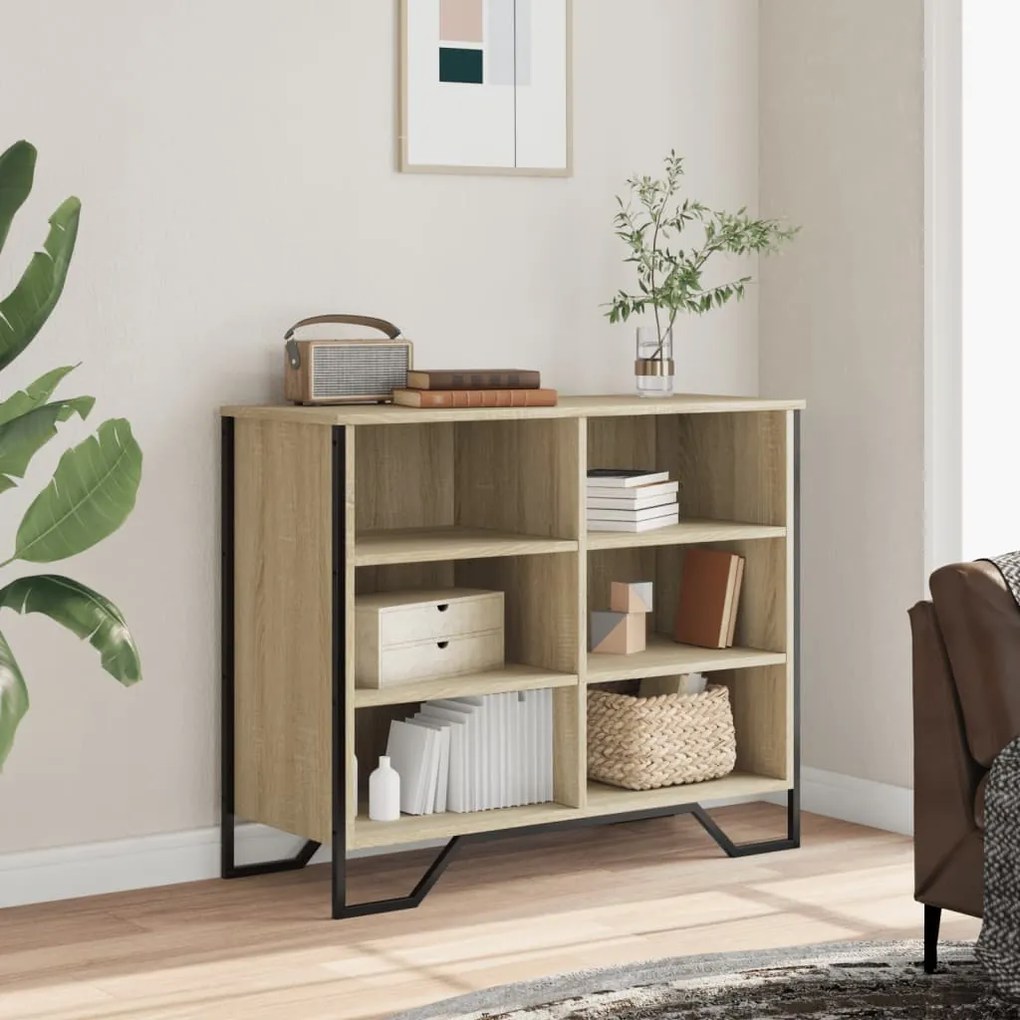 vidaXL Ντουλάπι Sonoma Δρυς 91x35,5x74,5 εκ. από Επεξεργασμένο Ξύλο
