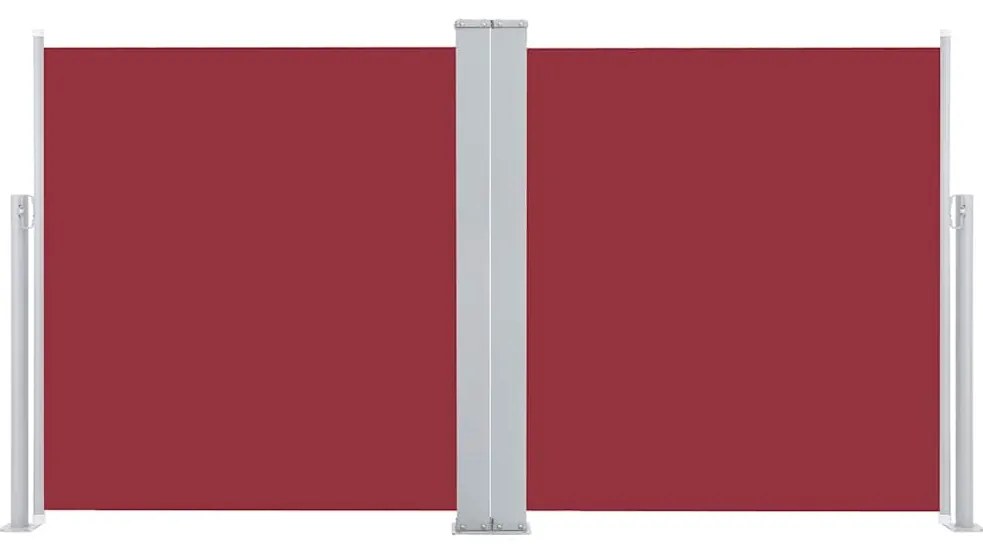 vidaXL Σκίαστρο Πλαϊνό Συρόμενο Κόκκινο 120 x 600 εκ.