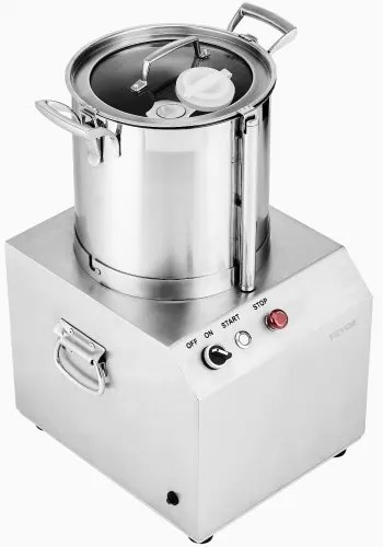 VEVOR Food Processor &amp; Vegetable Chopper 10L Food-Grade Stainless Steel Blender