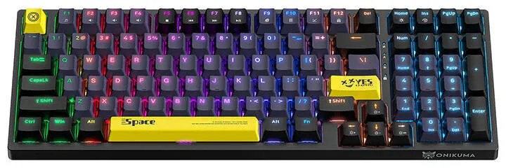 ONIKUMA G38 98 Keys USB Wired Mechanical Keyboard Black