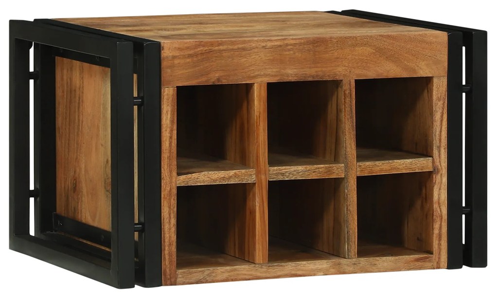 vidaXL Ράφι Κρασιού 46x35x27.5 cm Μασίφ Ξύλο Ακακίας
