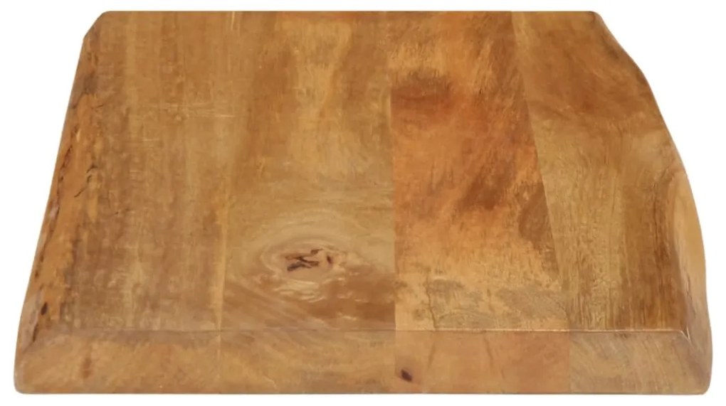 vidaXL Επιφάνεια Τραπεζιού 70x40x3,8 εκ. Live Edge Μασίφ Ξύλο Μάνγκο
