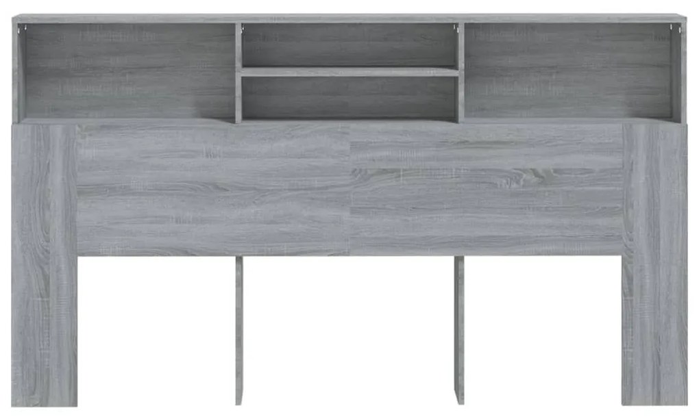 Κεφαλάρι Με Αποθηκευτικό Χώρο Γκρι Sonoma 180 x 19 x 103,5 εκ. - Γκρι