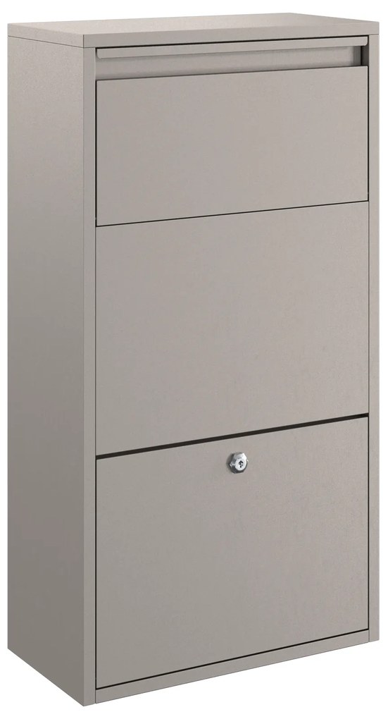 vidaXL Γραμματοκιβώτιο Πακέτων 44x22x82 εκ. Ανθεκτικό Ατσάλι
