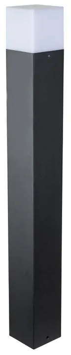 Adeleq Κολώνα Αλουμινίου Τετράγωνη W8xH65cm Ντουί Ε27 IP54 Γραφίτης 9-711