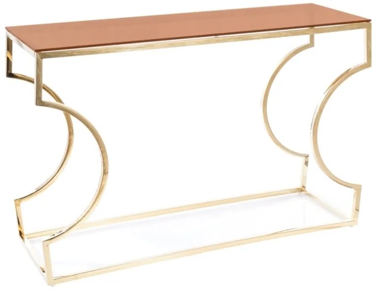 ΚΟΝΣΟΛΑ KENZO C SMOKE GLASS AMBER / GOLD 120X40 DIOMMI KENZOCCTZL DIOMMI-80-2155