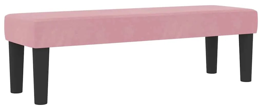 vidaXL Κρεβάτι με ελατήρια με στρώμα Ροζ 120 x 200 cm Βελούδο