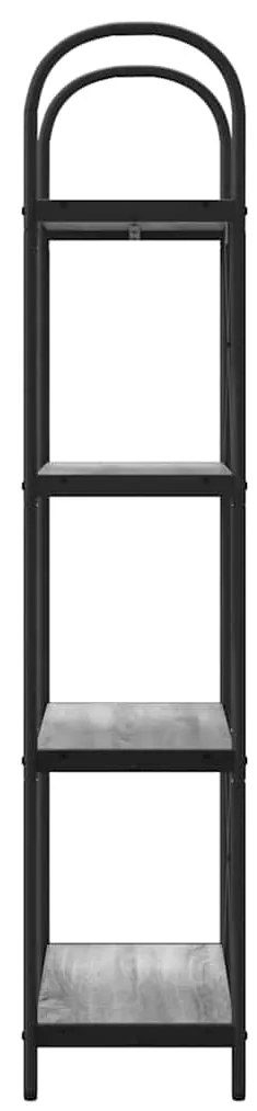 vidaXL Ράφι Βιβλίων Γκρι sonoma 60 x 30 x 146 εκ Επεξεργασμένο ξύλο