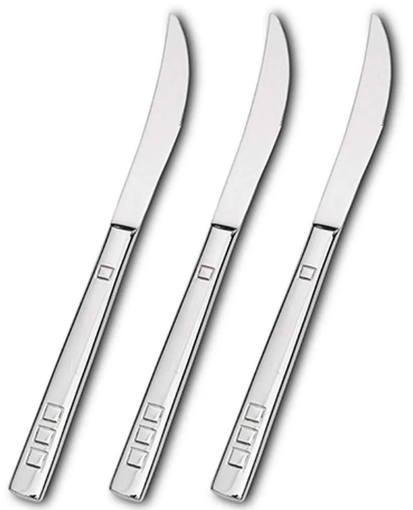 Μαχαίρια Φαγητού Harmony (Σετ 3Τμχ) 29cm Inox Nava Stainless Steel