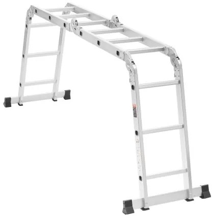 VEVOR Multi-Purpose Folding Ladder 7-in-1 3 Step 12ft Reach Height for Work