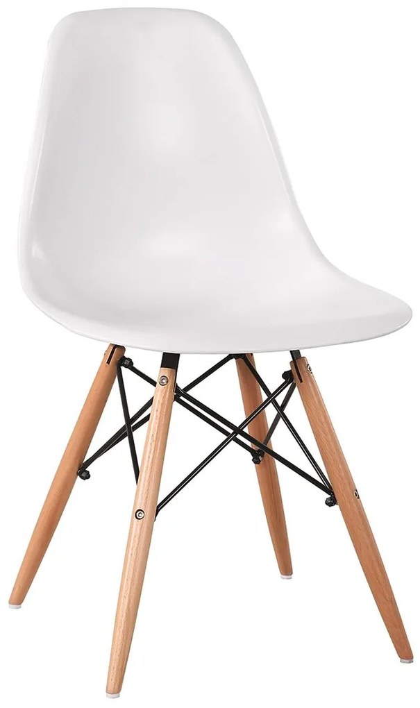 Καρέκλα ArteLibre COLT Λευκό PP/Ξύλο 46x52x82cm-14600012