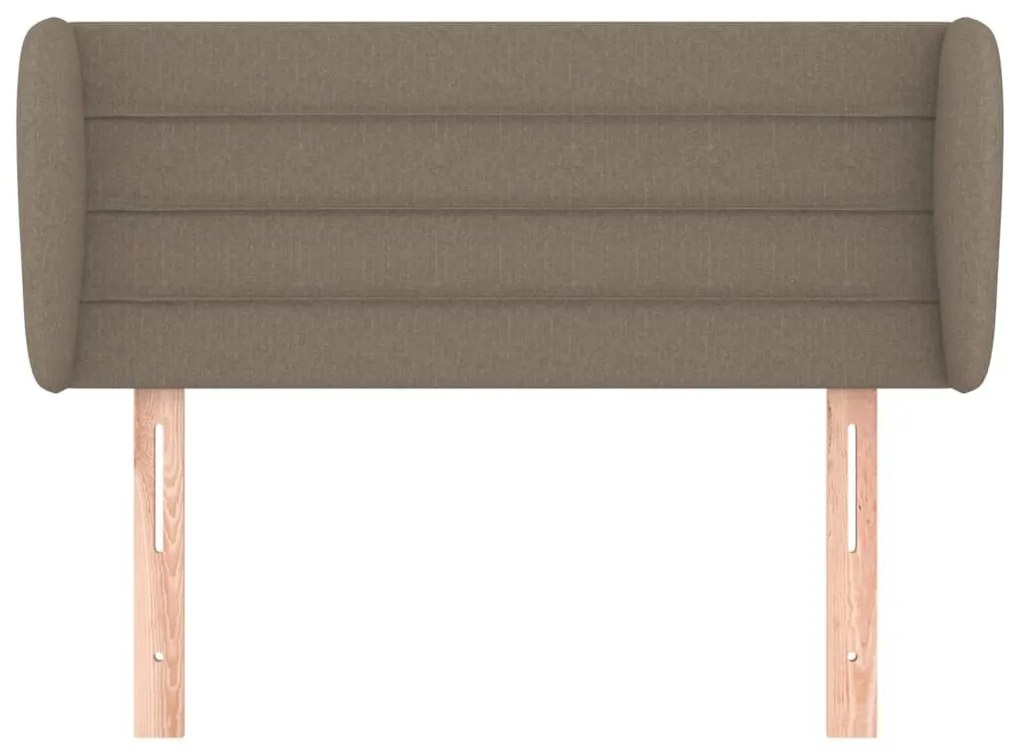 Κεφαλάρι με Πτερύγια Taupe 83 x 23 x 78/88 εκ. Υφασμάτινο - Μπεζ-Γκρι