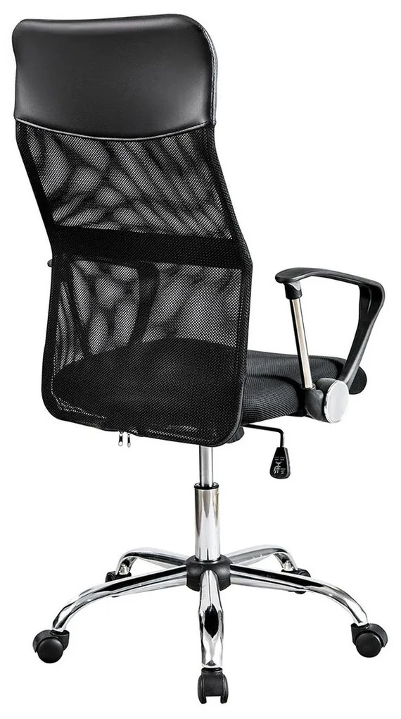 Καρέκλα γραφείου Comfivo 315, Μαύρο, 110x44x53cm, 11 kg, Με ρόδες, Με μπράτσα, Μηχανισμός καρέκλας: Κλίση | Epipla1.gr