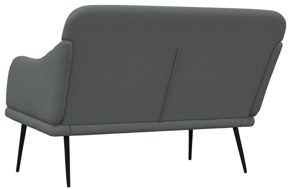 vidaXL Πάγκος Σκούρο Γκρι 110x76x80 εκ. Υφασμάτινος