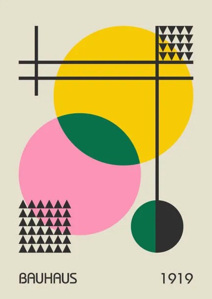 Εικονογράφηση Minimal vintage 20s geometric design posters,, Mariia Akimova