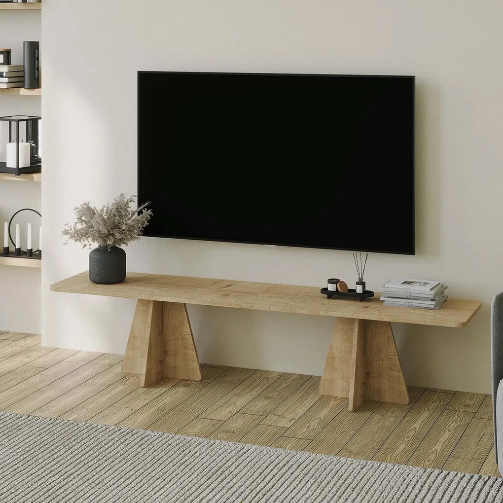 Έπιπλο Τηλεόρασης (180x42x40) A-G Mushroom 552NOS2493 Oak