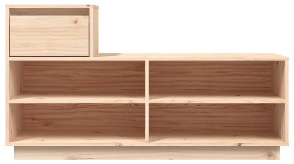 vidaXL Παπουτσοθήκη 110 x 34 x61 εκ. από Μασίφ Ξύλο Πεύκου