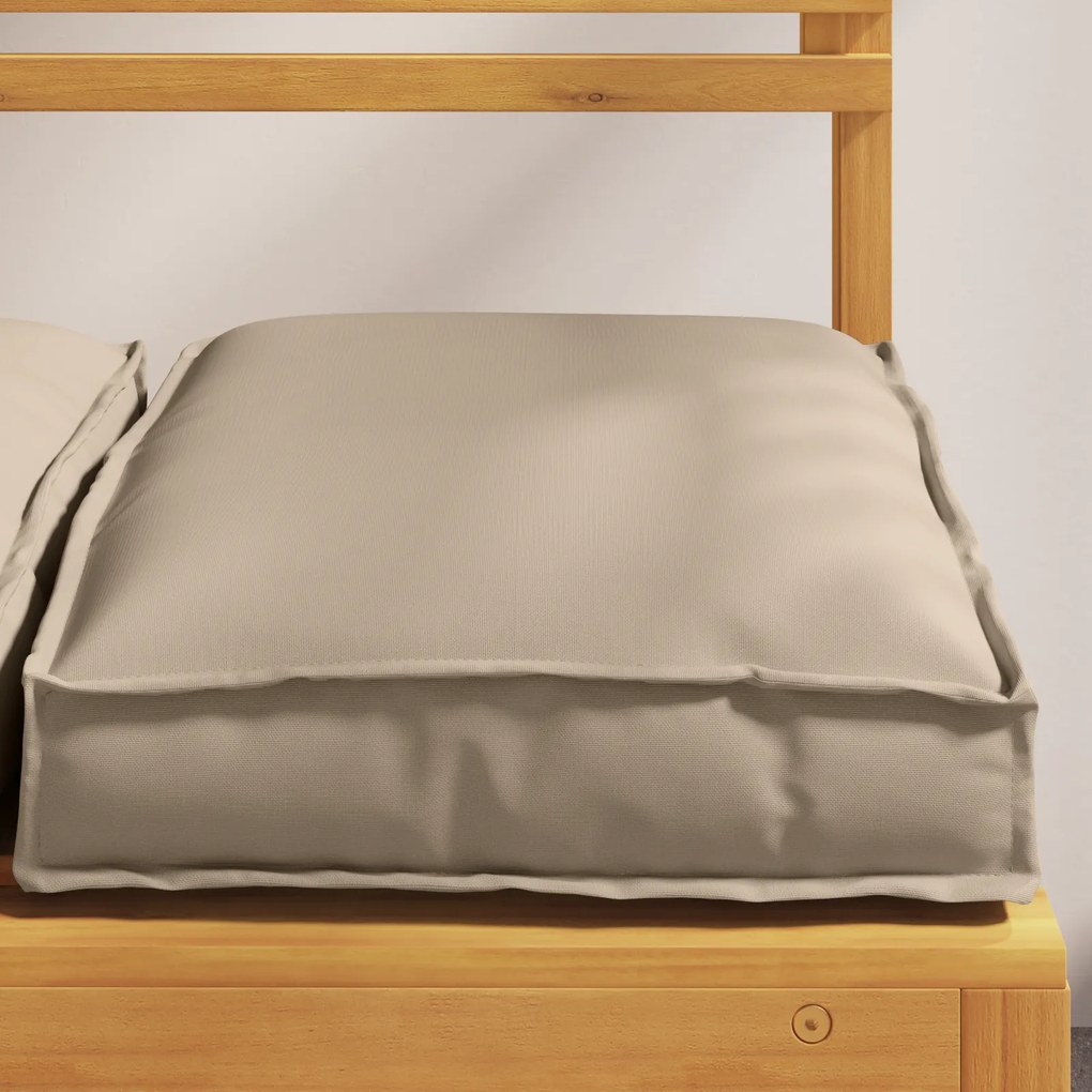 vidaXL Μαξιλάρι παλέτας για κάθισμα 4 pcs Taupe 40 x 40 x 8 εκ.