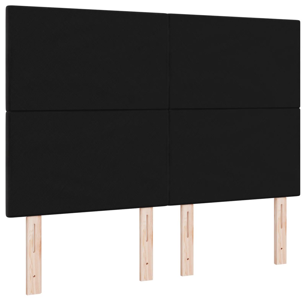 vidaXL Κεφαλάρι Επιτοίχιο με κεφαλάρι Μαύρο 160 cm Βελούδο