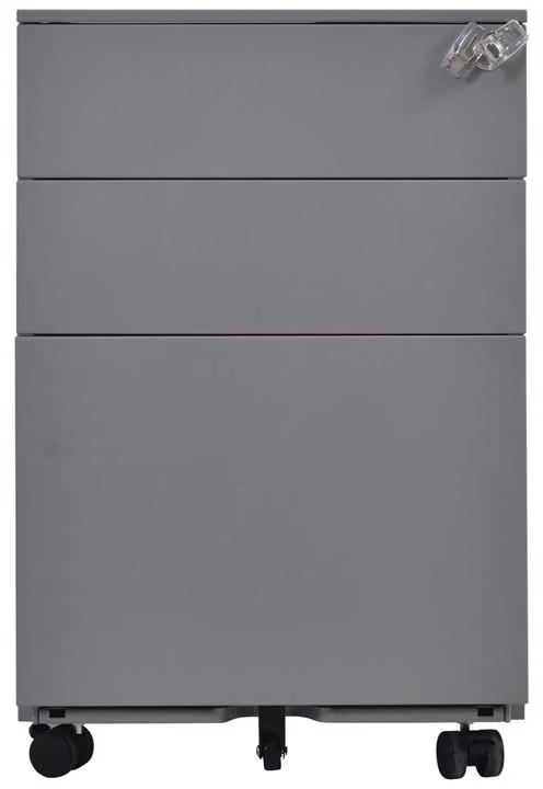 Μεταλλική 39x52x60cm Συρταριέρα Γκρι