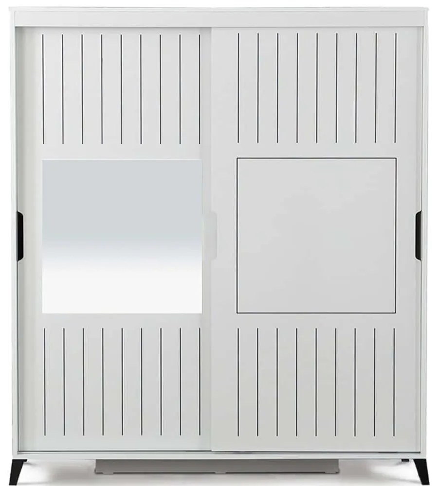 Ντουλάπα Δίφυλλη Pasific Home Fuga 801CMY3411 180x60x216cm White Two Door